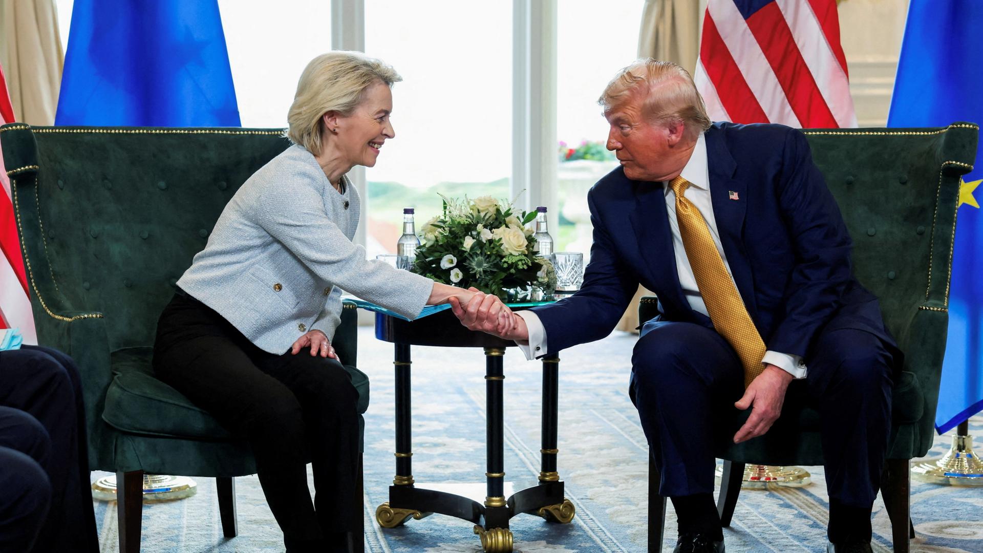 Von der Leyen und Trump im Juli in Schottland | REUTERS