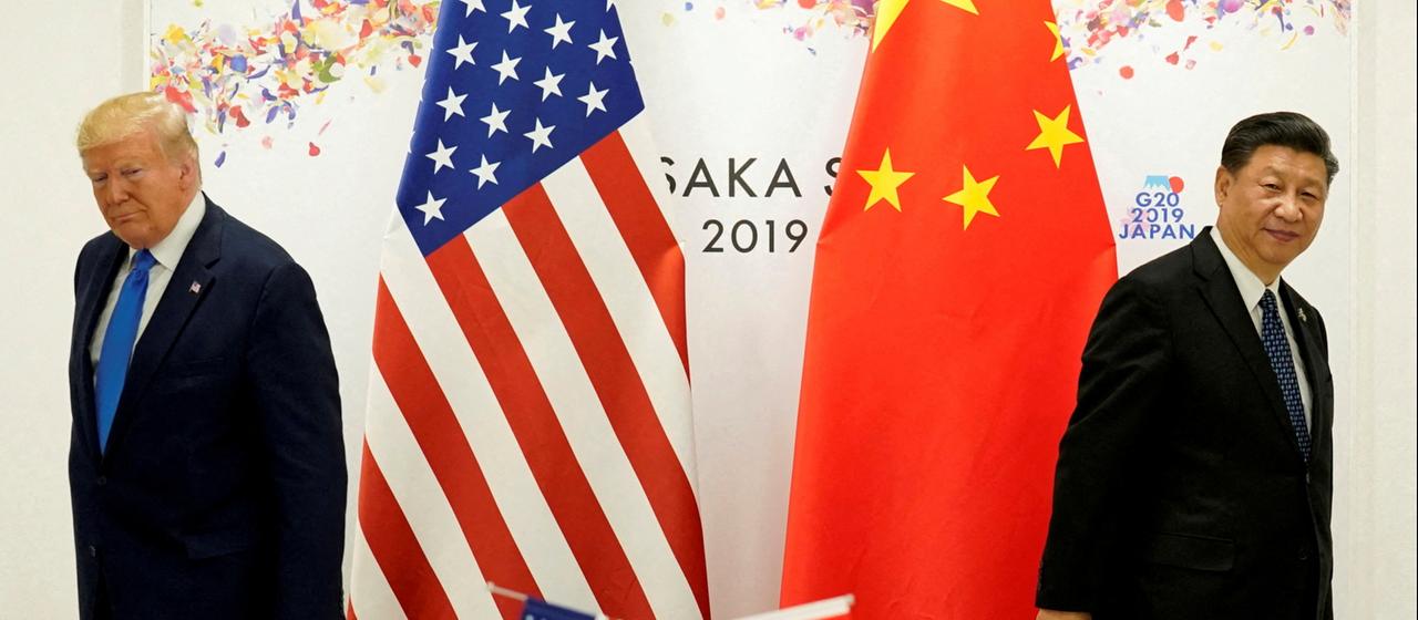 US-Präsident Trump und der chinesische Präsident Xi (Archivbild). | REUTERS US-Präsident Trump und der chinesische Präsident Xi (Archivbild).