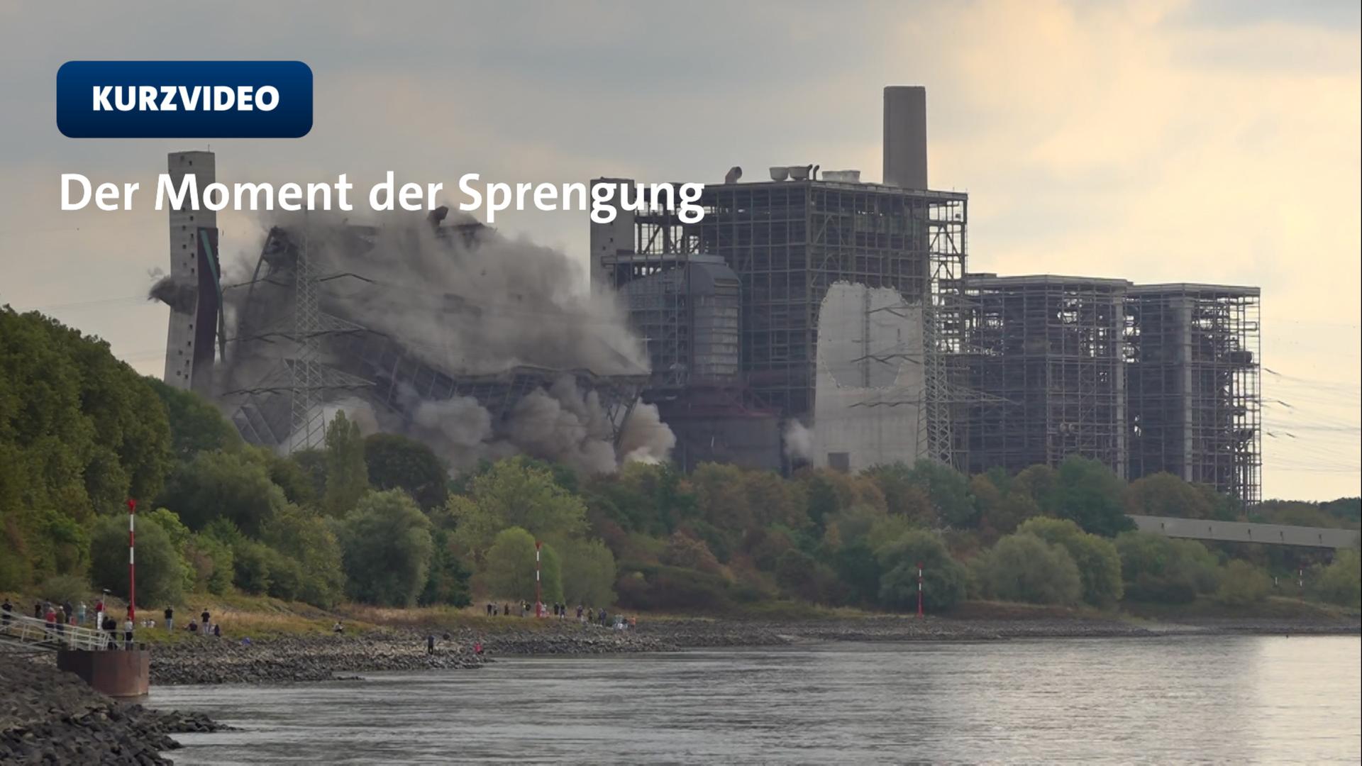 Kraftwerk-Sprengung in Voerde erfolgreich