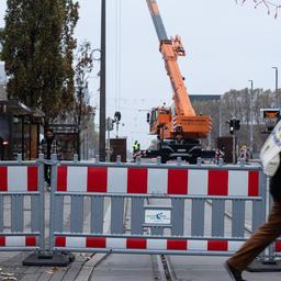 Absperrung der Bgm-Smidt-Brücke in Bremen