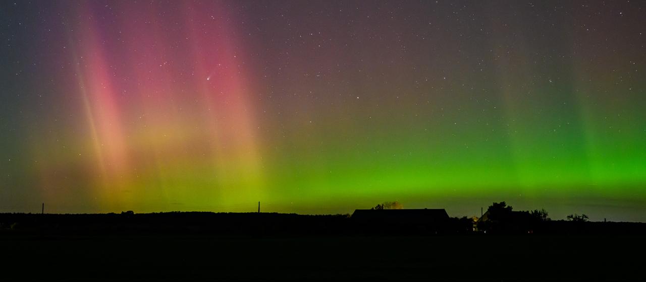 Polarlichter und der Komet Polarlichter und der Komet