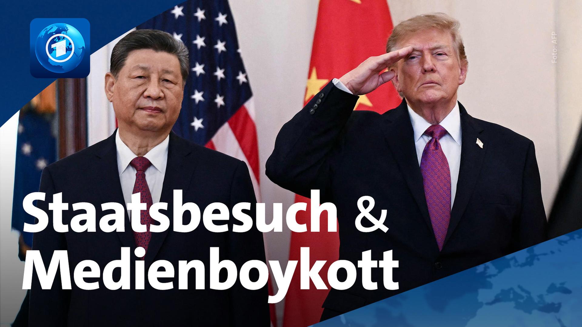 Xi Jinping und Donald Trump | AFP/ARD-aktuell