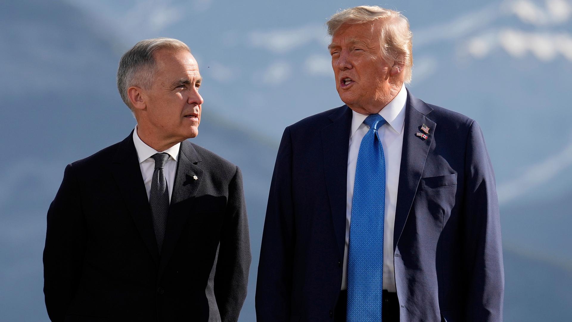 Mark Carney und Donald Trump | dpa