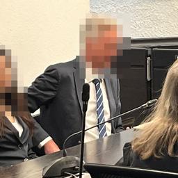 Verpixelter Angeklagter im Landgericht Stuttgart