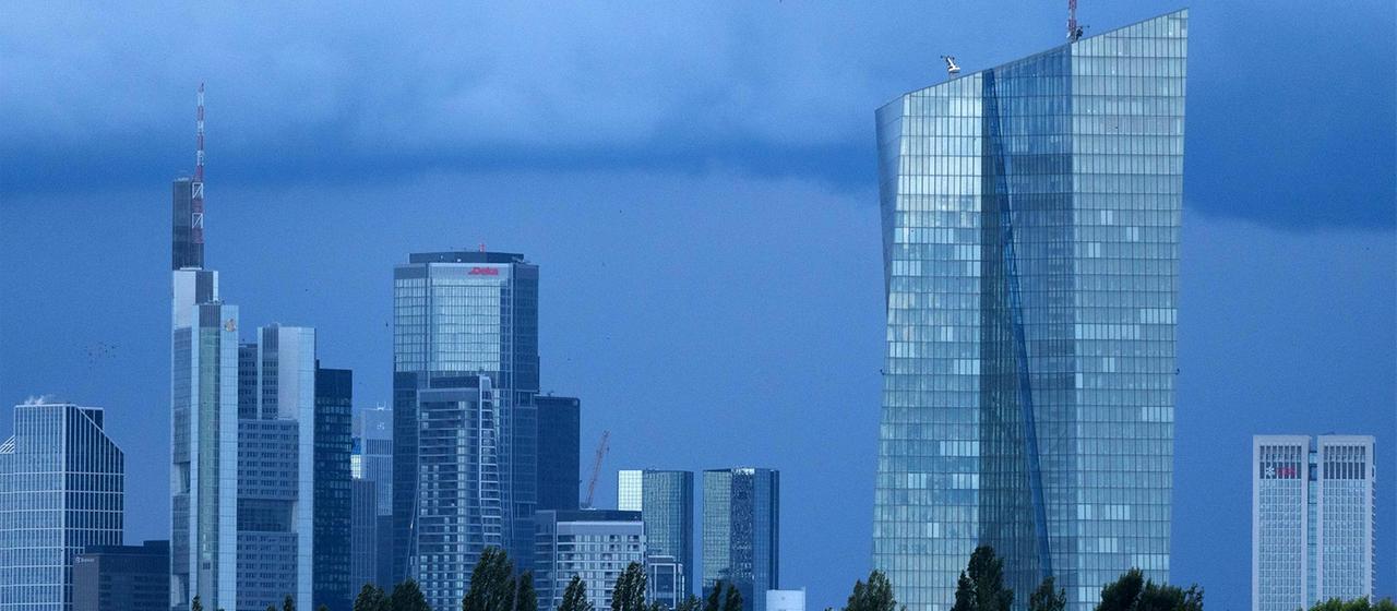 Das Gebäude der EZB in Frankfurt am Main.