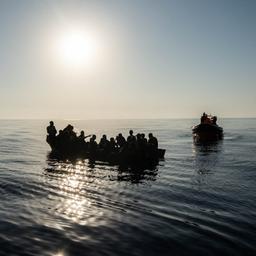 Ein Rettungseinsatz im Mittelmeer (Aufnahme vom 3. August 2023)