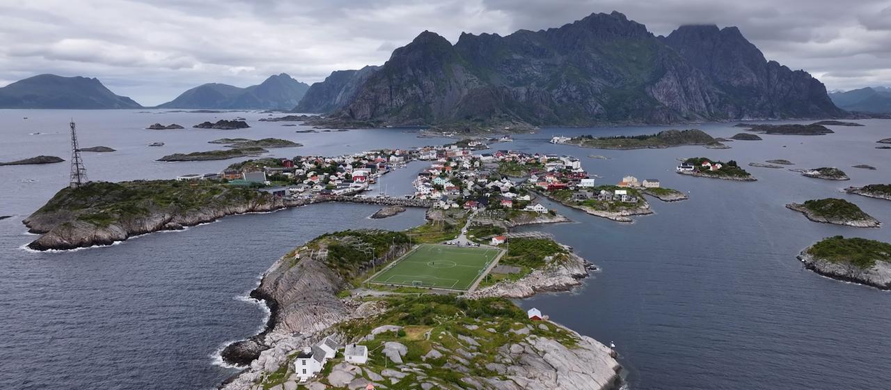 Luftaufnahme der Lofoten
