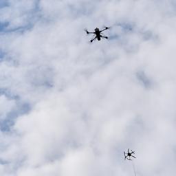 Die Bundeswehr präsentiert die Abfangdrohne A1-Falke von Argus Interception bei der Leistungsschau Drohnenabwehr am zweiten Tag der Großübung "Red Storm Bravo.