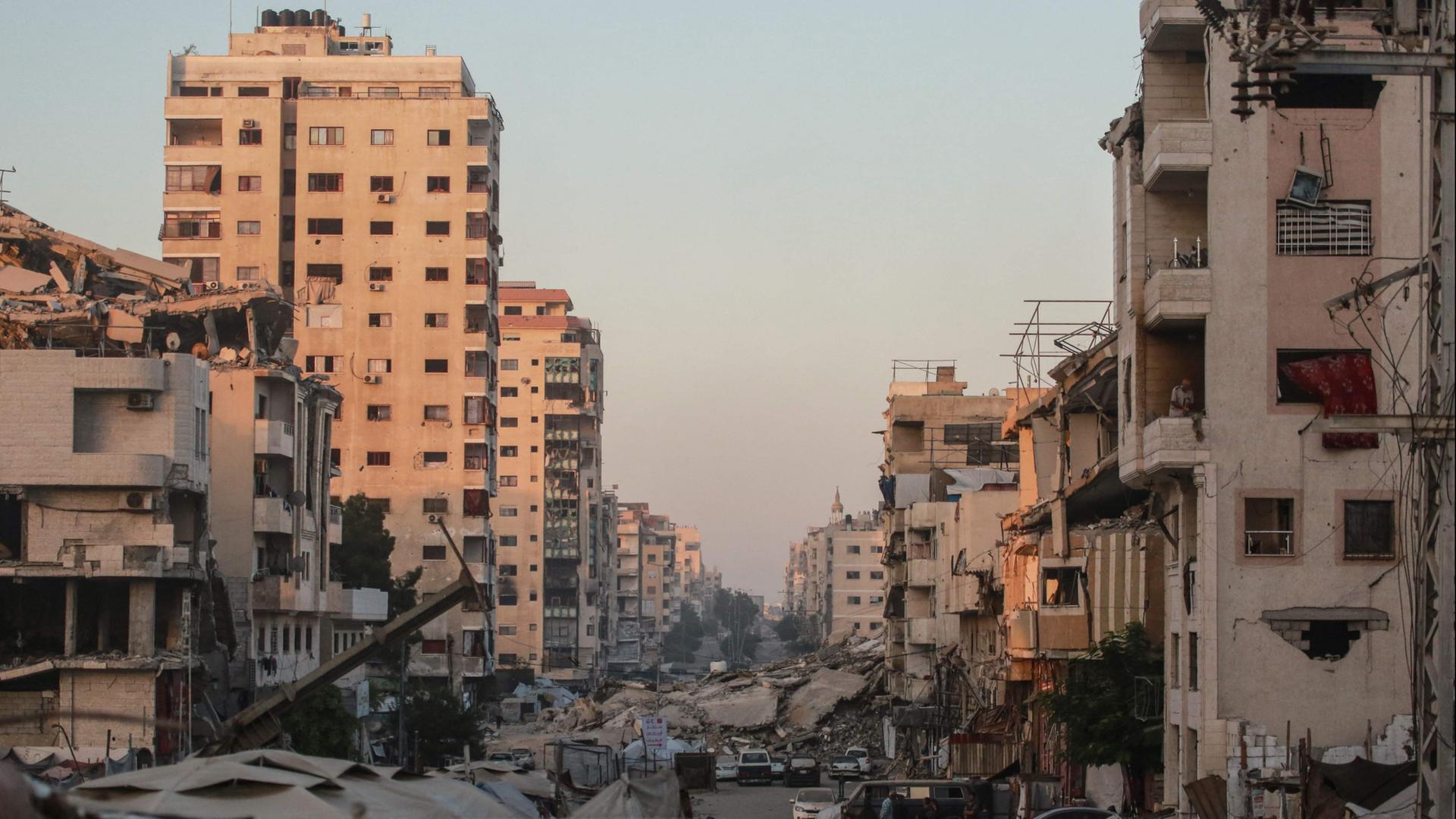 Blick auf Gebäude in Gaza-Stadt | AFP