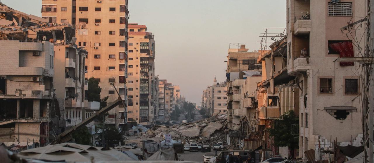 Blick auf Gebäude in Gaza-Stadt | AFP Blick auf Gebäude in Gaza-Stadt