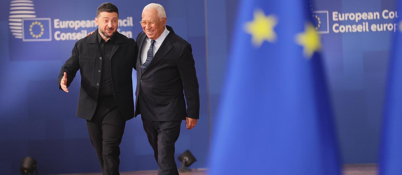 Wolodymyr Selenskyj und António Costa | dpa Wolodymyr Selenskyj und António Costa