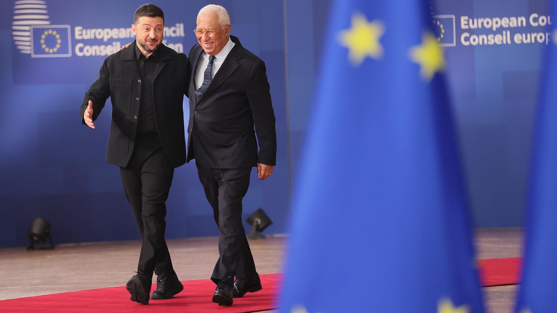Wolodymyr Selenskyj und António Costa | dpa
