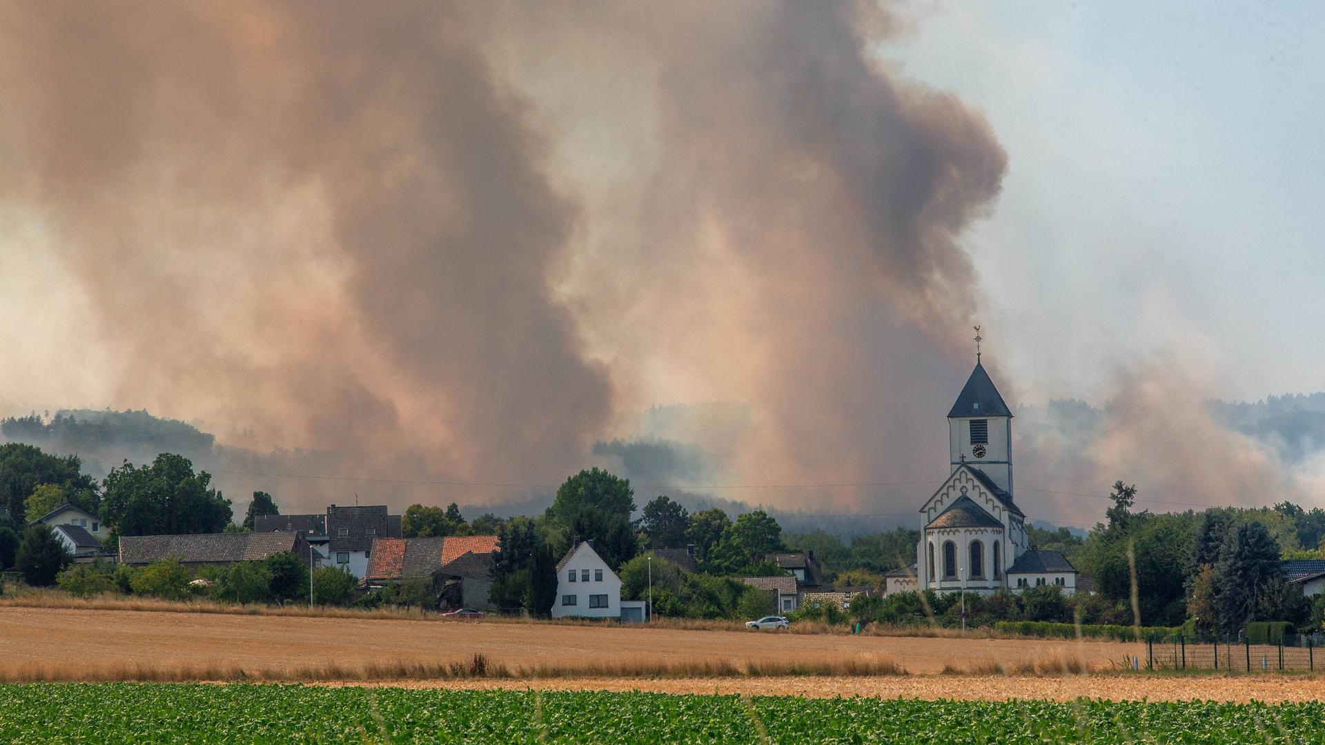 "WDR extra" zum Waldbrand in Hürtgenwald
