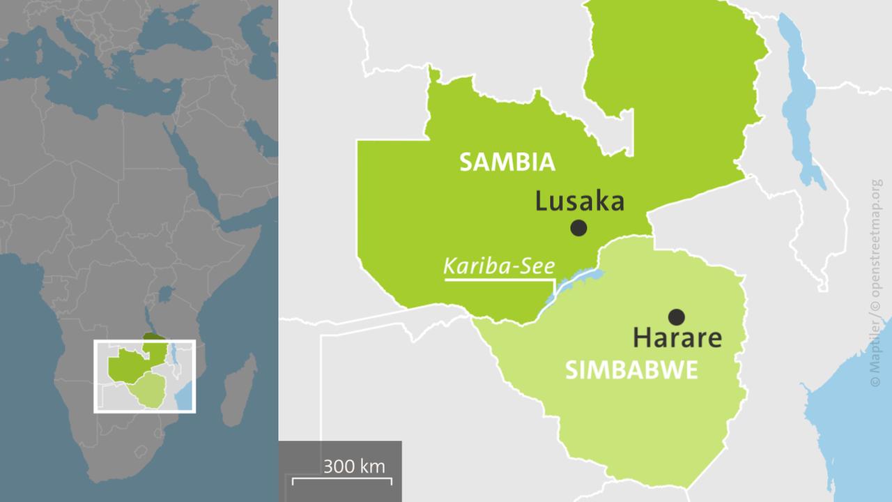 Tote und Vermisste bei Bootsunglück auf Kariba-Stausee in Simbabwe