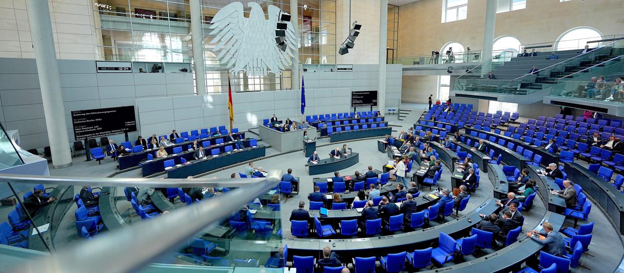 Blick in den Bundestag