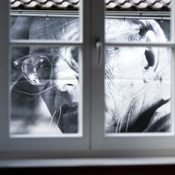 Ein Foto von Carl Orff im neuen Carl-Orff-Museum (COMU) in Dießen am Ammersee, Bayern.