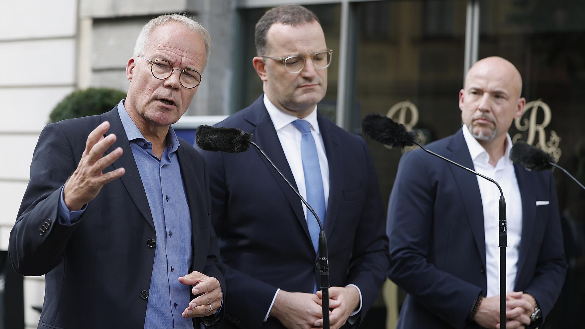Matthias Miersch, Jens Spahn und Alexander Hoffmann | dpa
