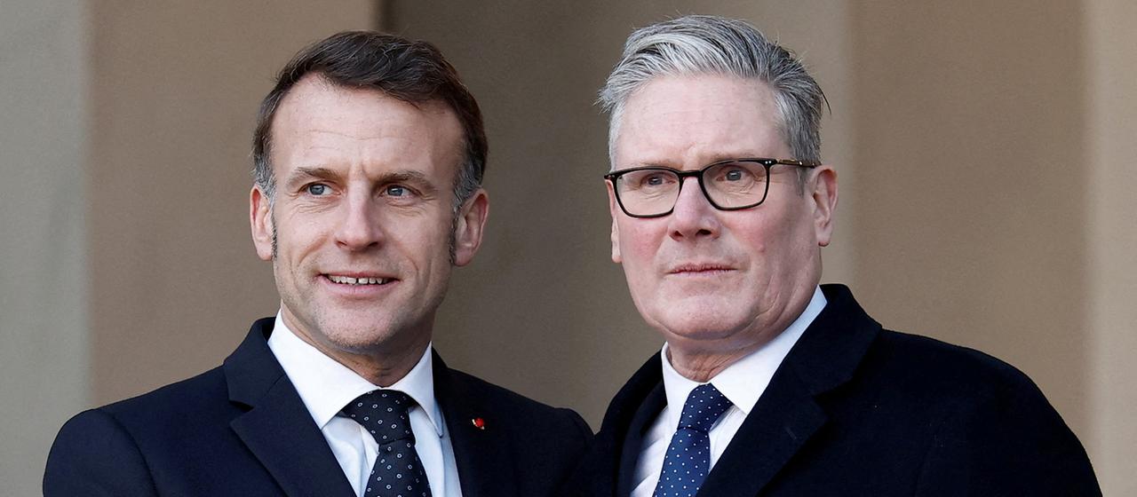 Emmanuel Macron und Keir Starmer