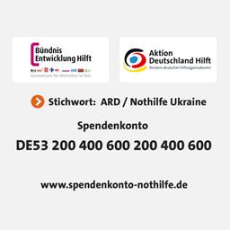 Spendentafel Nothilfe Ukraine
