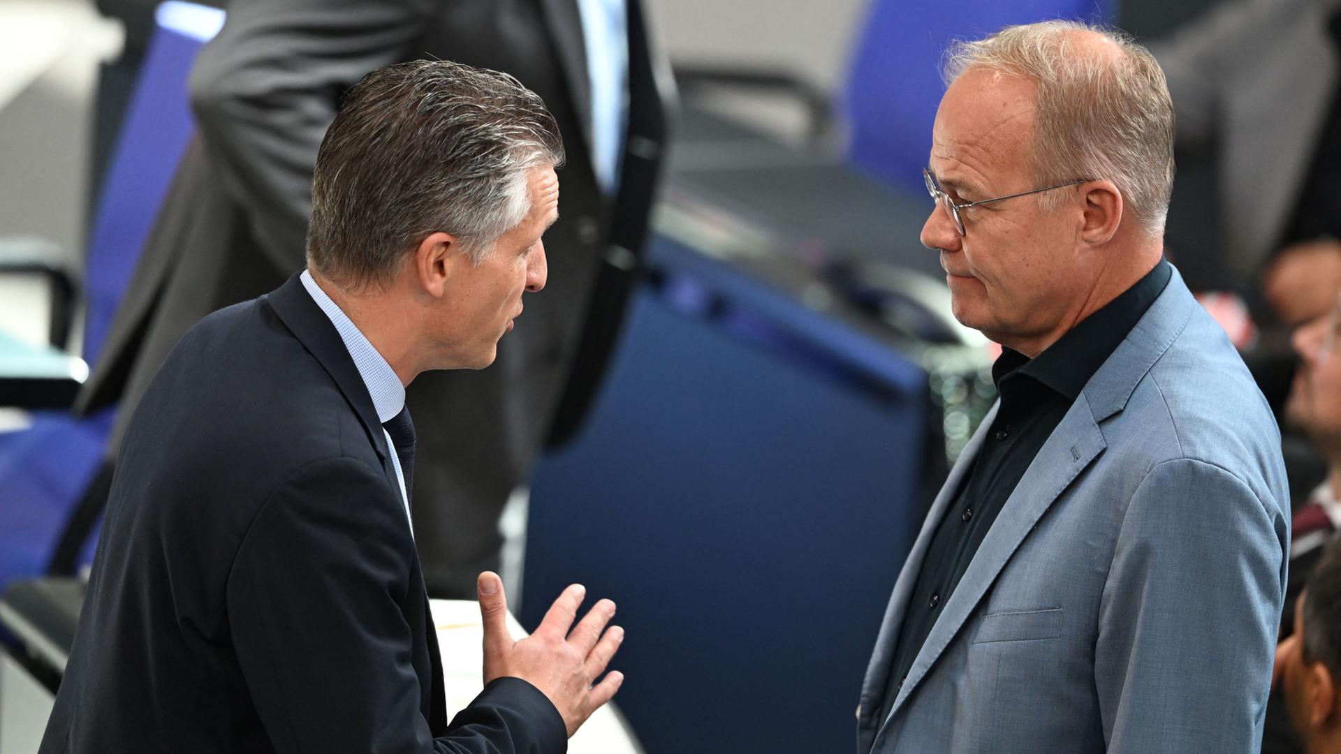 Thorsten Frei und Matthias Miersch | Michael Brandt/dpa