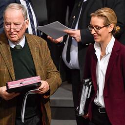 Die AfD-Politiker Gauland (li.) und Weidel im Bundestag