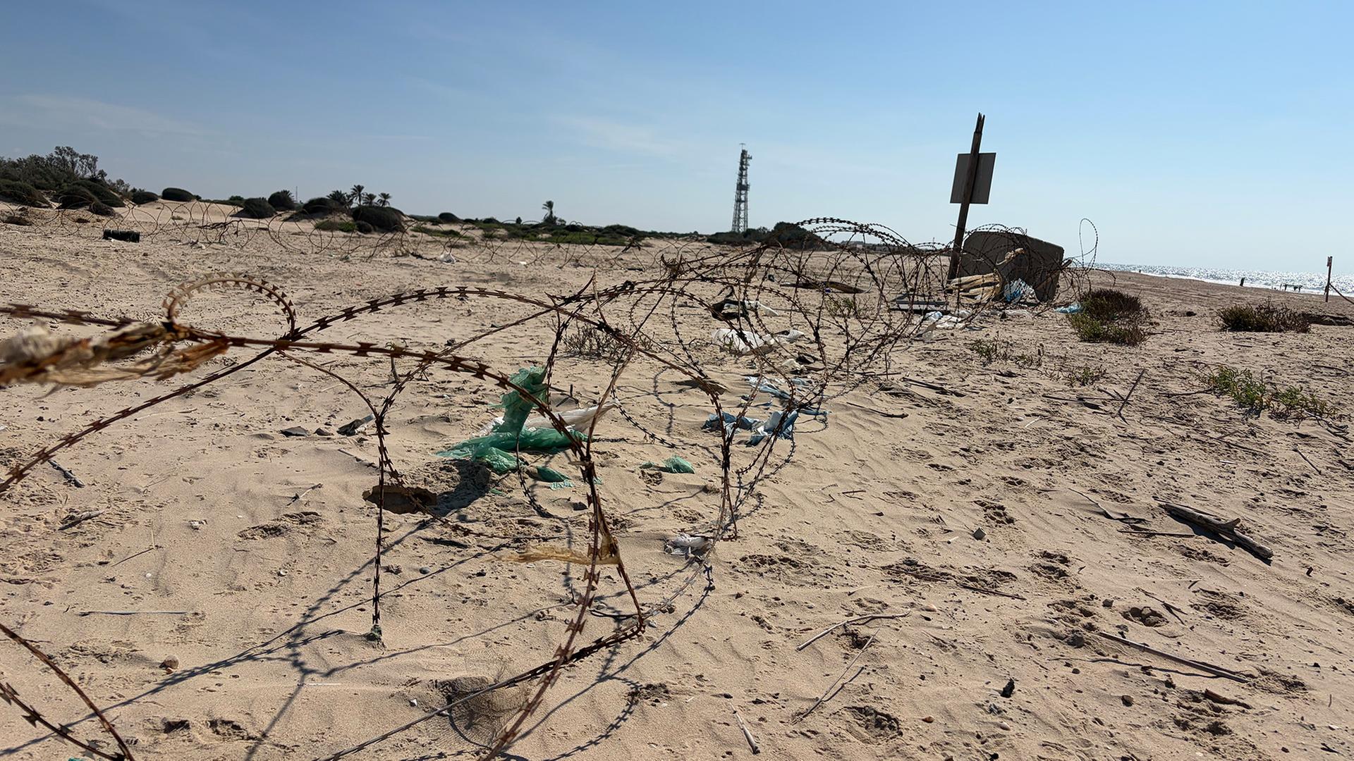 Stacheldraht am Strand von Zikim | ARD Tel Aviv