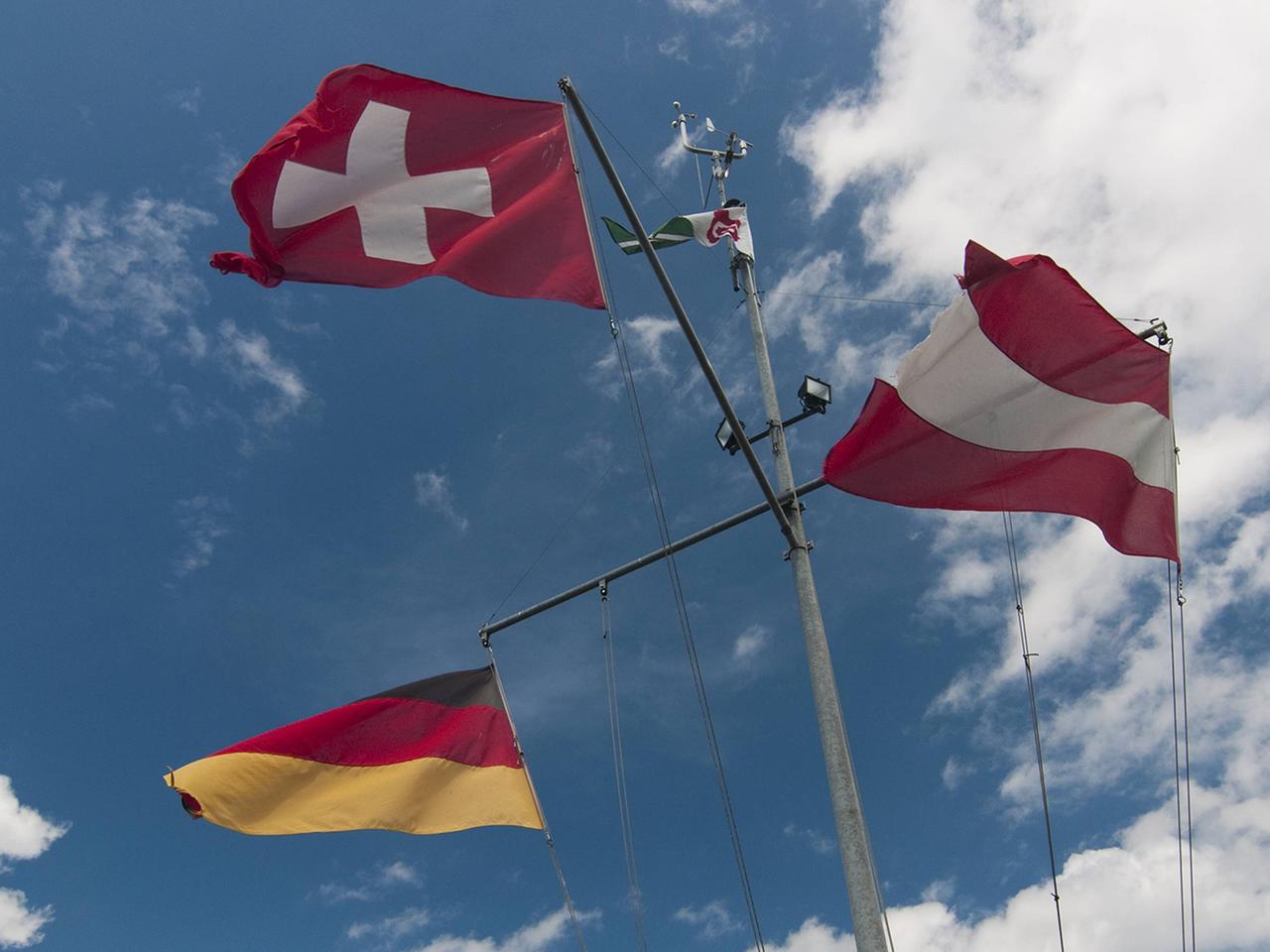 Deutschland Österreich Schweiz – Drei-Ländereck am Bodensee