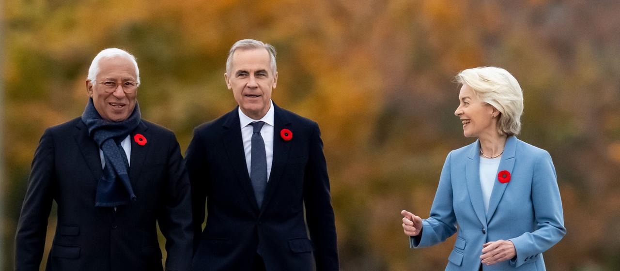 Costa, Carney und Von der Leyen