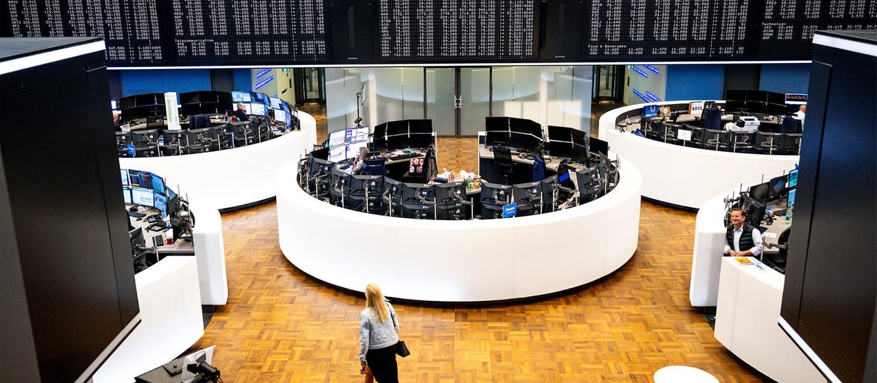 Handelssaal der Börse Frankfurt.