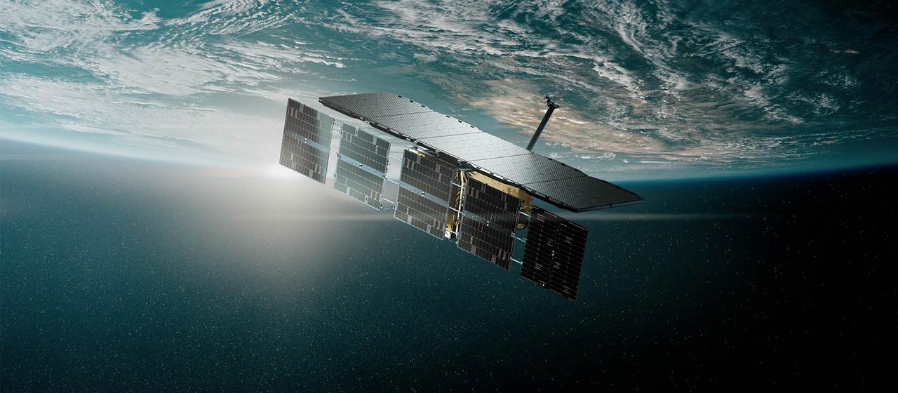 Darstellung eines Iceye SAR Satelliten.