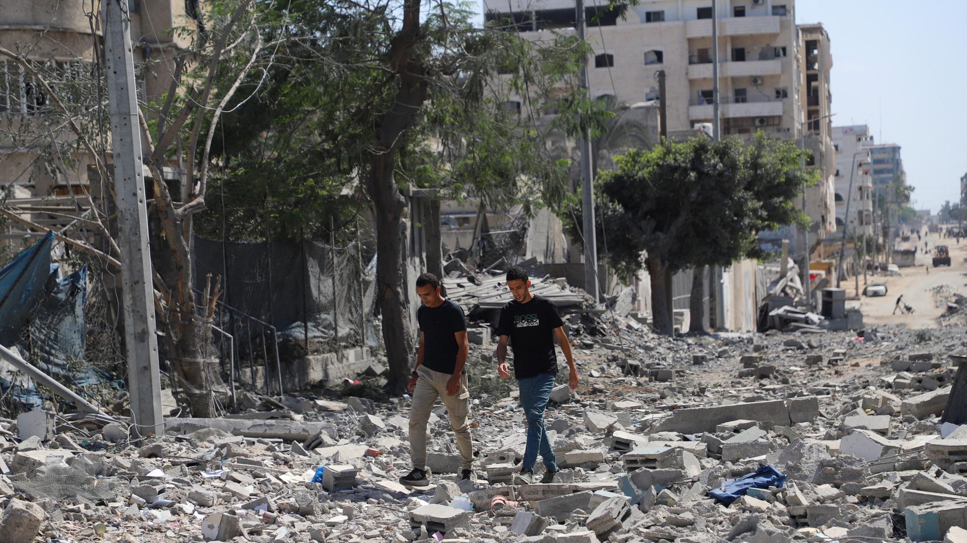 Zerstörte Gebäude im Gazastreifen | REUTERS