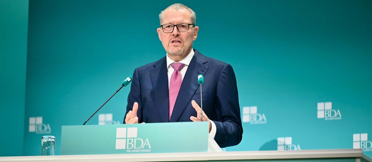 Rainer Dulger als Redner auf dem Arbeitgebertag #DAT2025.