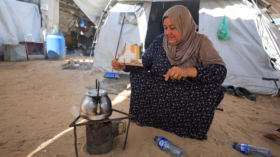 Ein Jahr brüchige Waffenruhe Gaza: 