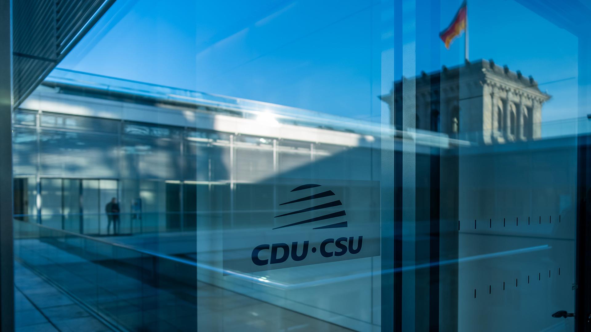 Blick in die Fraktionsräume der CDU/CSU Fraktion in Berlin. | dpa