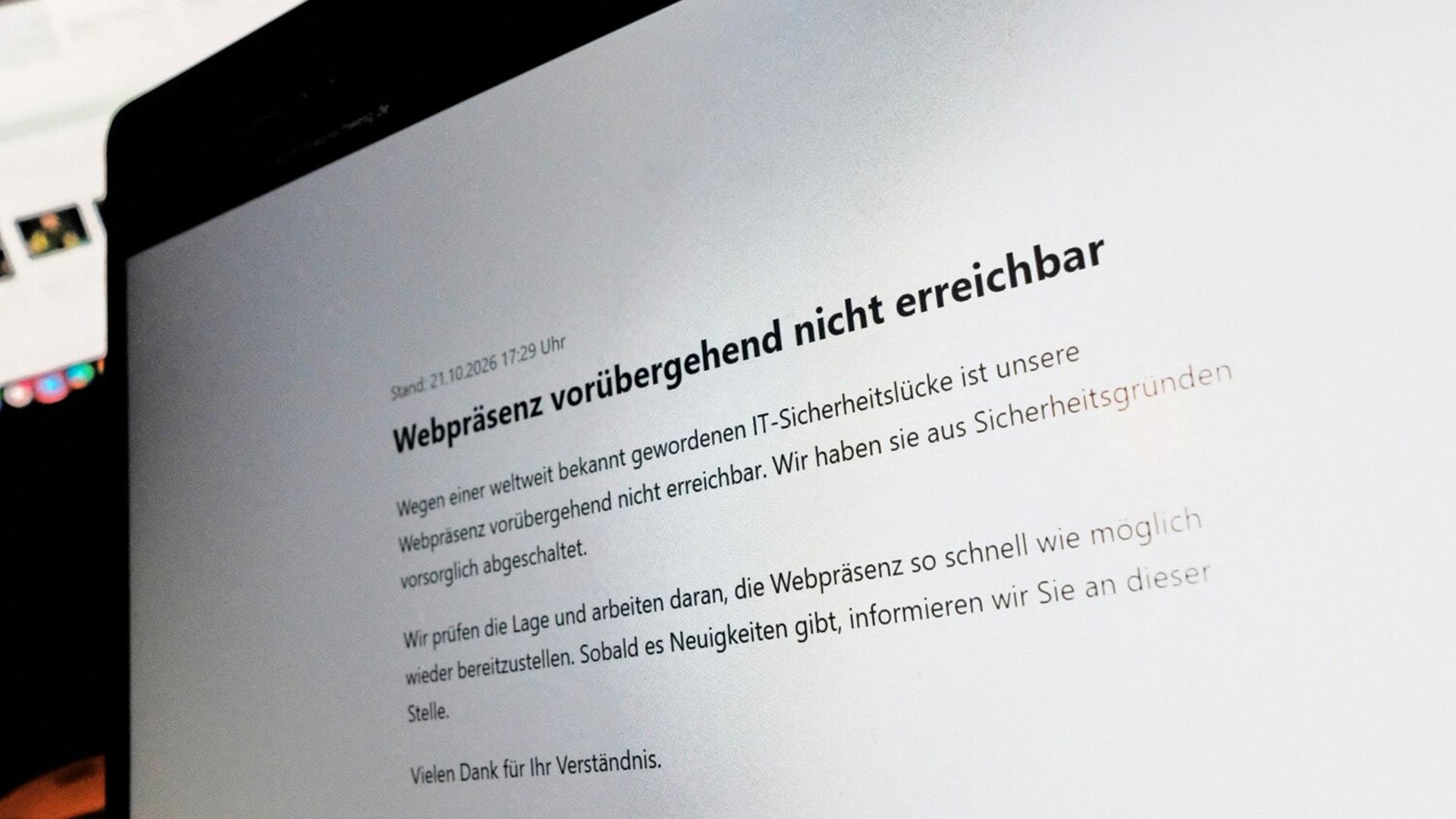 IT-Sicherheitslücke: Websites von Ämtern und Behörden teils wieder online