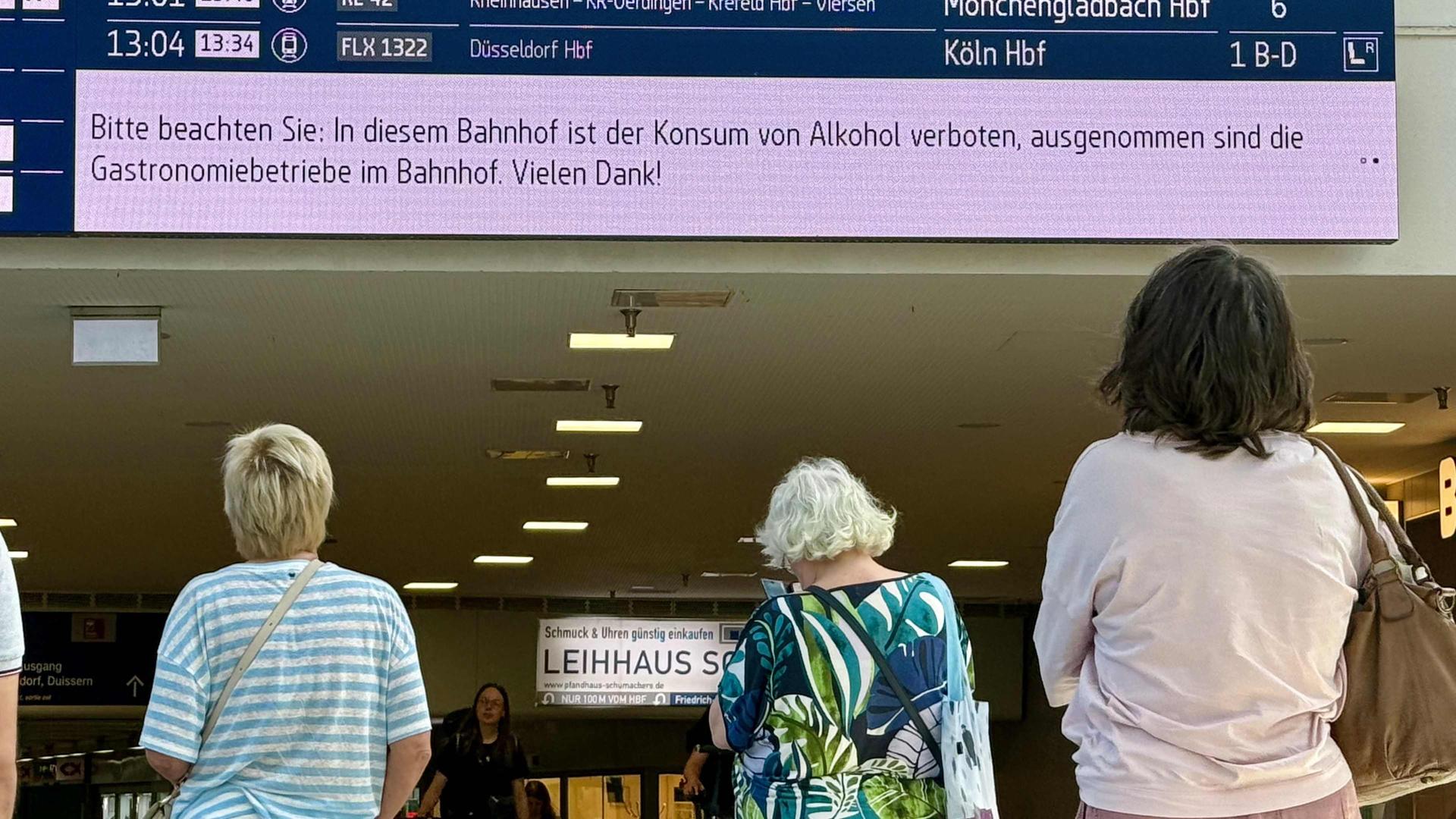 Mehr Sicherheit an Bahnhöfen: Bahn weitet Alkoholkonsumverbot in NRW aus