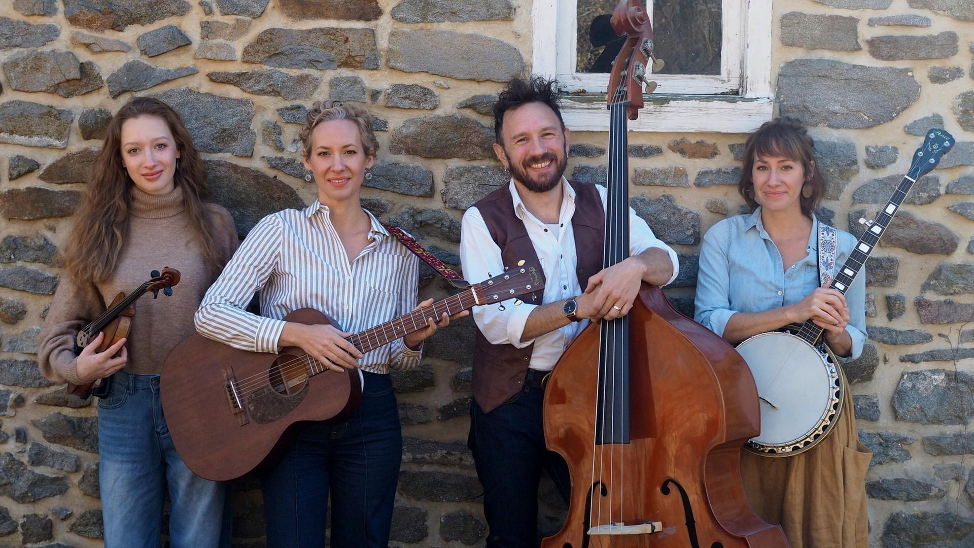 Die amerikanische Band The Shooflies macht Country- und Folk-Musik mit Pfälzer Dialekt. | The Shooflies Band