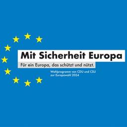 Titelseite des Wahlprogramms von CDU und CSU zur Europawahl 2024