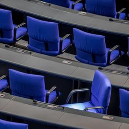 Leere Sitze im Bundestag