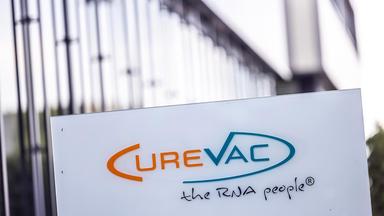 Logo des Biotech-Unternehmens CureVac.