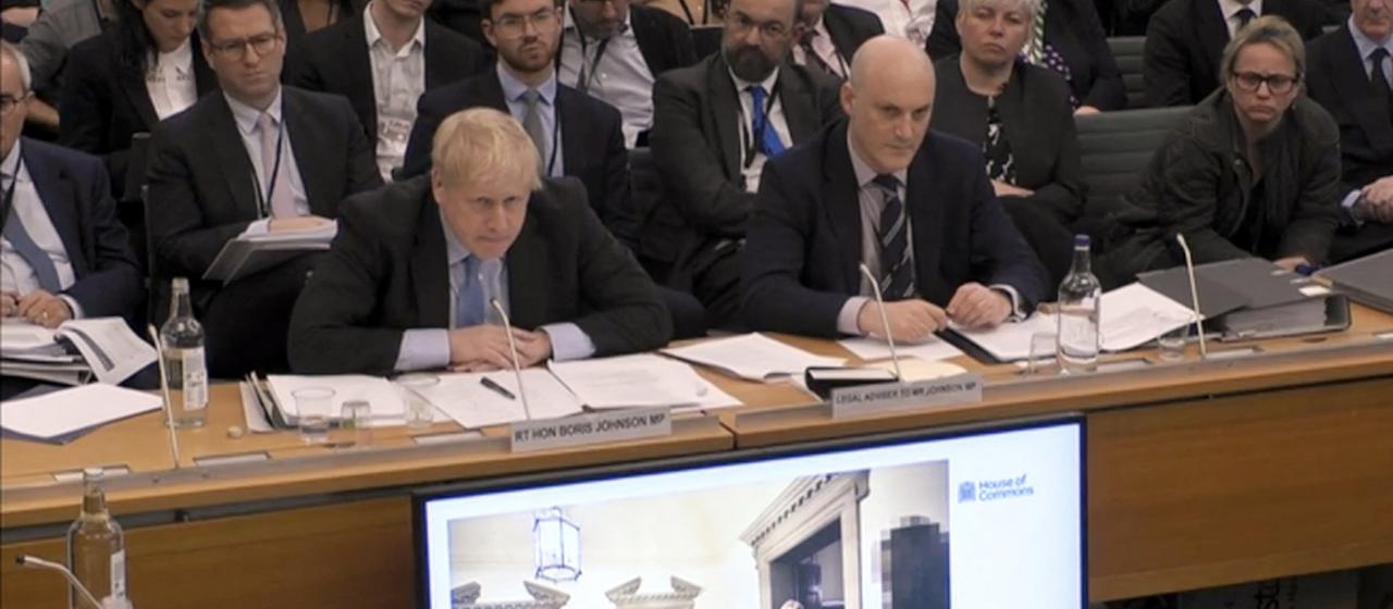 Boris Johnson vor Untersuchungsausschuss