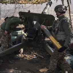 Soldaten der ukrainischen Nationalgarde in der Region Donezk an einer Frontlinie inmitten des russischen Angriffs auf die Ukraine.