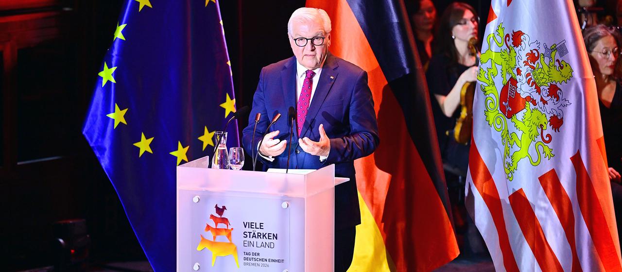 Frank-Walter Steinmeier am Rednerpult