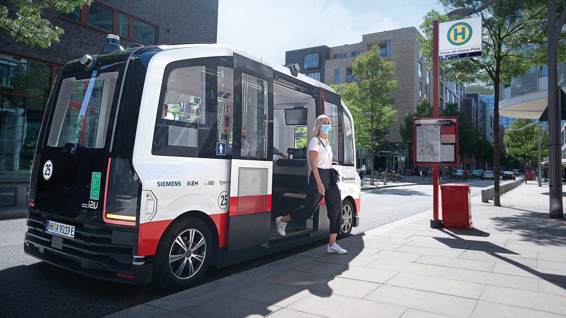 Autonomer Shuttle-Bus in Hamburg (Archivbild) | Hochbahn