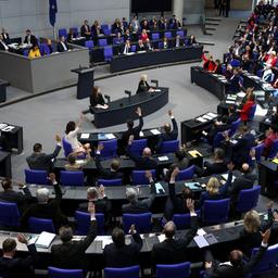 Abstimmung im Deutschen Bundestag.