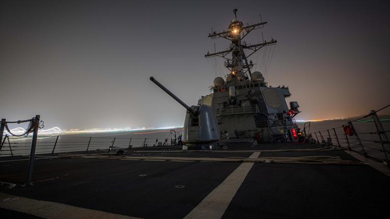 Der US-Zerstörer "USS Carney" (November 2023)