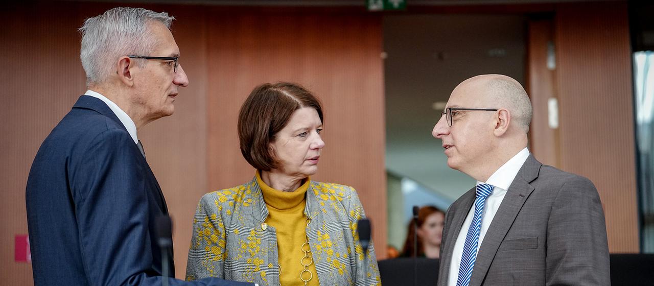Martin Jäger, Martina Rosenberg und Sinan Selen