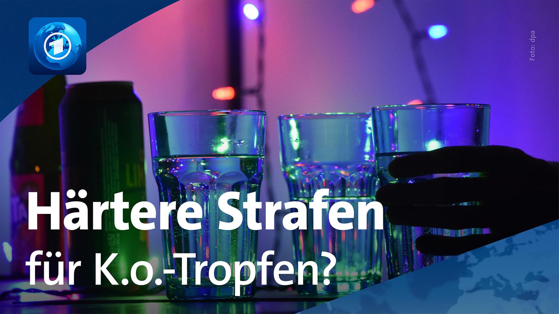 GlÃ¤ser stehen in einer Bar auf einem Tresen. | dpa /ARD-aktuell