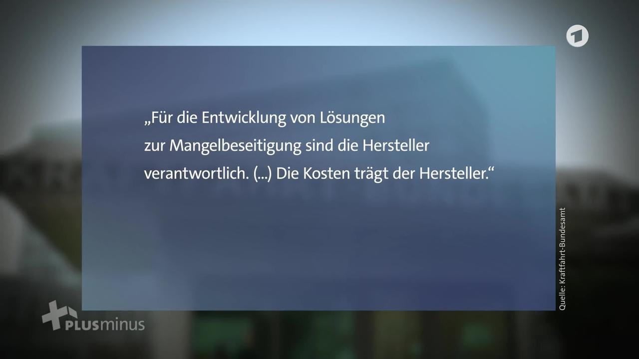 Plusminus: Dieselskandal und kein Ende