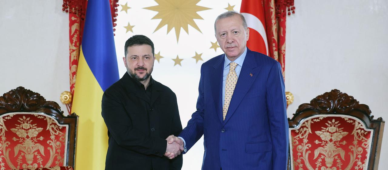 Wolodmyr Selenskyj und Recep Tayyip Erdoğan.